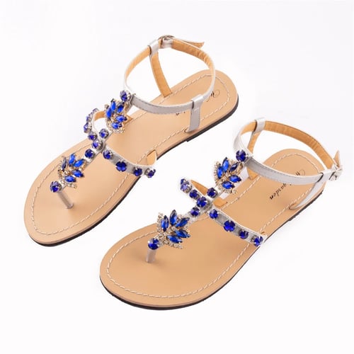 Women New Summer Bohemia Slipper Flip Flops Lady Flat Sandals Casual Thong Shoes