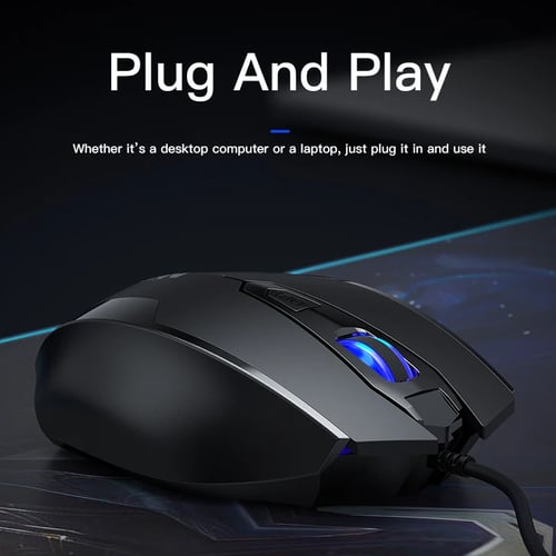 USB Wired Gaming Mouse Laptop Computer Gamer Mice 5500DPI LED Optical 6 Buttons 