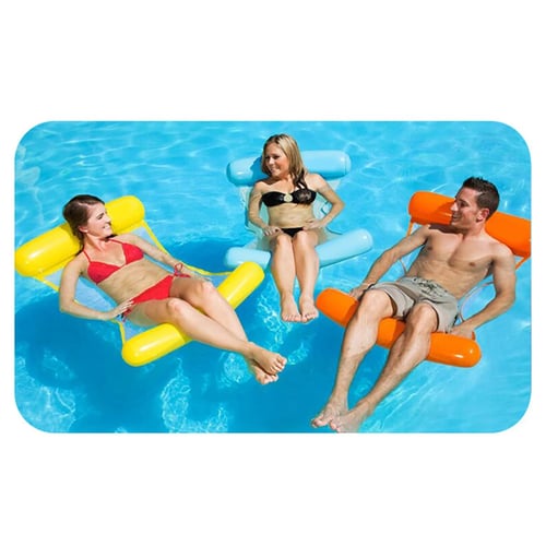 Swimming Inflatable Floating Floats Summer Lounge Bed Chairs Water Hammock Pools 