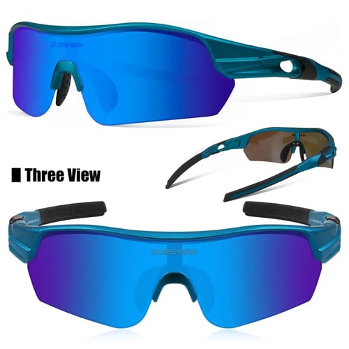 TR90 Polarized Sport Cycling Sunglasses Mirrored Mens Driving Fishing Goggles 4 