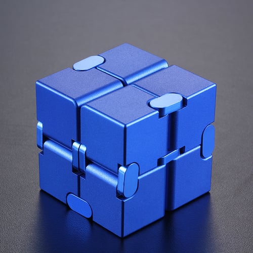Aluminum Alloy Infinite Cube Novelty Decompression Toy Vent Decompression Cube 