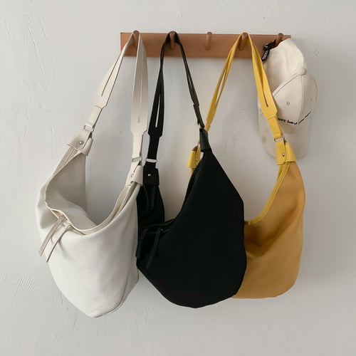 Hobos Bag Rivet Large Capacity Women Totes Bag Autumn and Winter PU Leather Shoulder Bag 