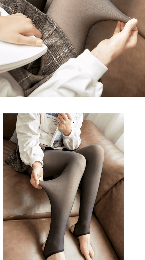 Women's high-waist all-in-one pantyhose real transparent skin New autumn  and winter flight attendant gray leggings fake through meat plus velvet  thick - buy Women's high-waist all-in-one pantyhose real transparent skin  New autumn