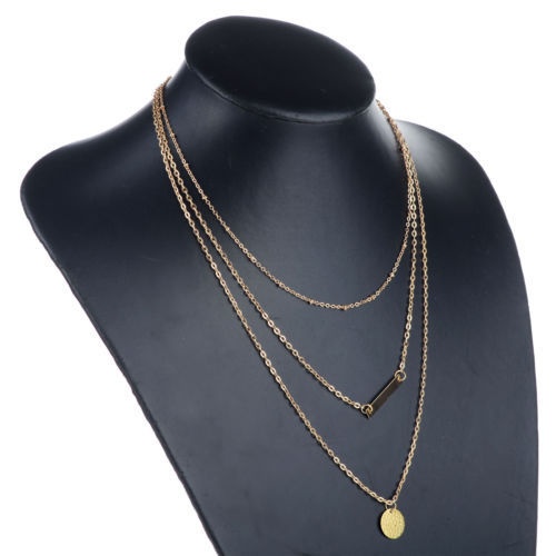 Women Charm Pendant Chain Choker Chunky Statement Bib Collar Necklace Jewelry 