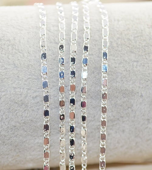 5Pcs/Set Wholesale Cheap Fashion Silver Bead Chain Necklace Jewelry 16-30inch 