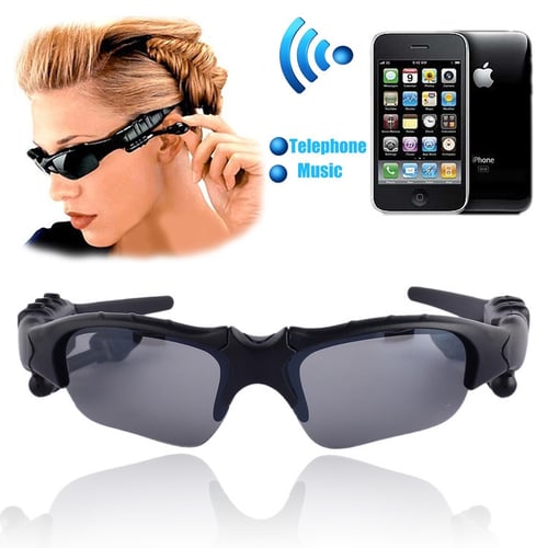 Bluetooth Sunglasses Wireless Headset Headphones Handfree For CellPhone With Mic 