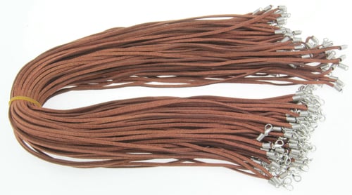 10pcs Black Brown Suede Leather String Necklace Cord Jewelry Making DIY Craft 