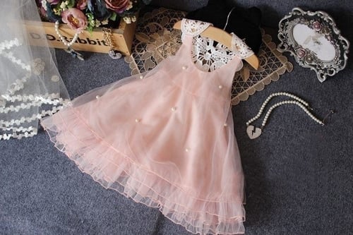 Flower Girls Princess Dress Kids Baby Party Pageant Lace Tulle Tutu Dresses 