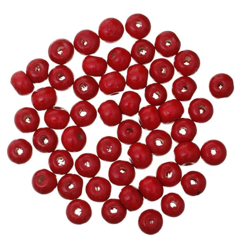 300pcs 8mm Lots Round Wooden Ball Loose Spacer Beads Findings Jewelry Making DIY 