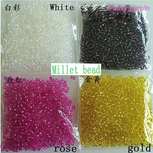 wholesale silver lined glass SEED BEADS jewelry making multi COLOUR 1000 pcs 