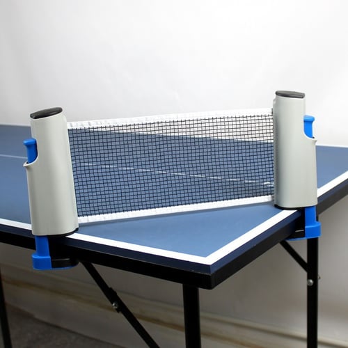 Portable Table Tennis Net Rack Retractable Ping Pong Net Game Replacement Kits 