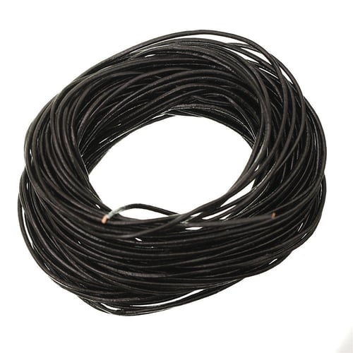 5 Meter Real Leather Rope String Cord Necklace Charms 1.0mm 2.0mm DIY Making 