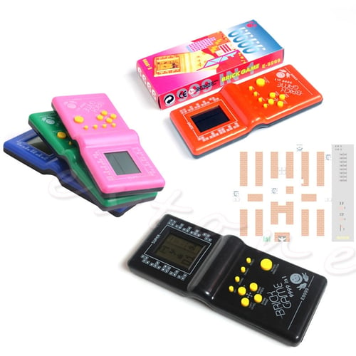 Kids LCD Game Electronic Vintage Classic TETRIS Brick Handheld Arcade Pocket Toy 