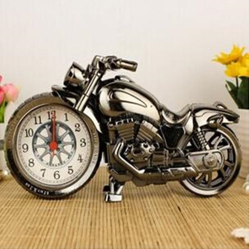 Alarm Clock Motorcycle Model Home Boutique Office Creative Big Bike Decorations 