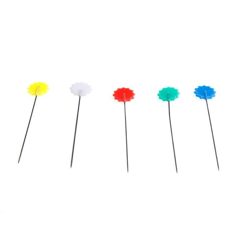 100 x Colorful Head Dressmaker Pins Tailor Straight Pins Sewing Craft 