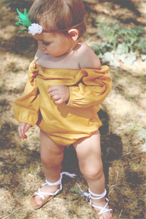 Infant Newborn BABY Cotton Romper Jumpsuit Bodysuit Girl Clothes Outfits Sunsuit 