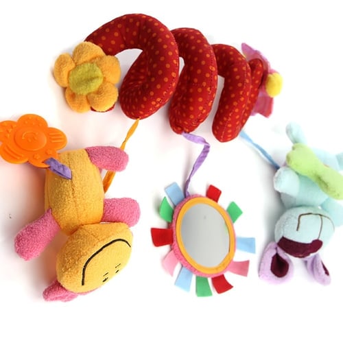 Animal Handbells Developmental Toy Bed Bells Infant Kids Baby Soft Toys Rattle