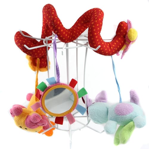 Cute Animal Handbells Developmental Toy Bed Bells Rattle Soft Toys For Kids Baby 