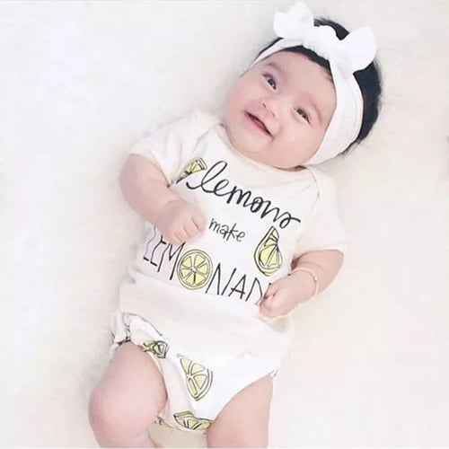 Cotton Newborn Infant Baby Boy Girls Romper Bodysuit Jumpsuit Outfits Clothes