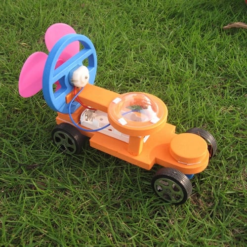 Science Educational experimento Toy DIY Racing Car f1 Air Power Handmade wirsh 5 