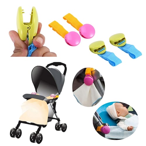 Baby Stroller Clip Holders Pacifier Plastic Pushchair Pram Hanger Hanging Hook 