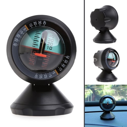 Vehicle Inclinometer Car Compass Slope Inclination Tool Guide Ball Accessories 