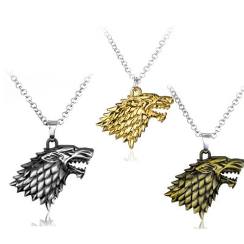 Necklace for Men Game of Thrones Stark family lion wolf dragon deer Lannister Targaryen Stark Baratheon Arryn Greyjoy family necklace