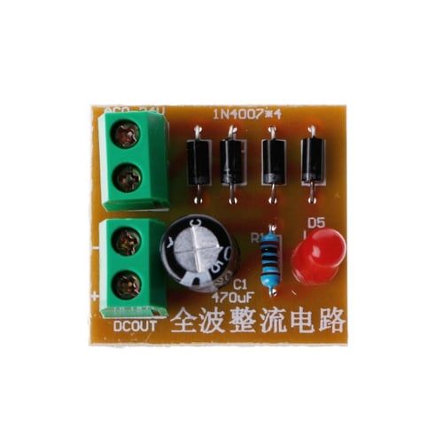 5 Pcs Diy Kit In4007 Full Wave Rectifier Circuit Ac To Dc Power Supply Converter - Diy Ac To Dc Power Supply