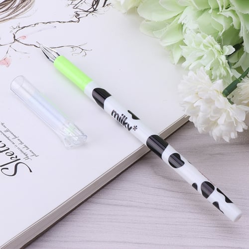 12 Pcs Cute Milky Gel Pens Ballpoint Pen-Set Study Stationery Student Supply srt 