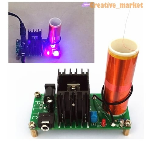 Mini Tesla Coil Plasma Speaker DIY Project Kit Electronic Field Toy 