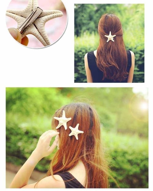 Fashion New Starfish Animal Hair Clip Hairpin Cute Jewelry Accessories  for Kids