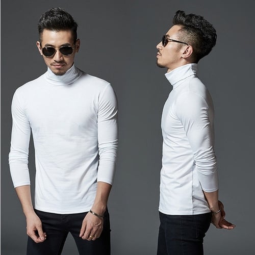 Mens Long Sleeve Print T-Shirt Tops Crew Neck Casual Muscle Tee Slim Fit Blouse# 