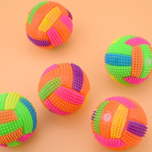 1pc funny cute jumping cat pet toy ball kid children toy random color 6.5cm BYT 
