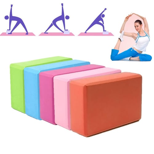 Yoga Block Pilates Foam Foaming Brick Stretch Health Fitness Exercise 23cm Size 