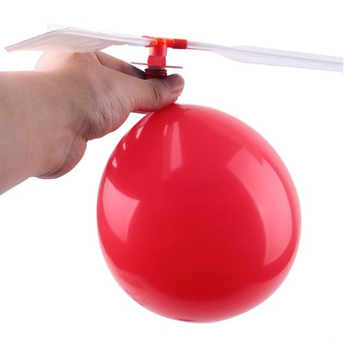 Cool Traditional  Balloon Helicopter Kids Party Bag Filler Flying Toy LF 