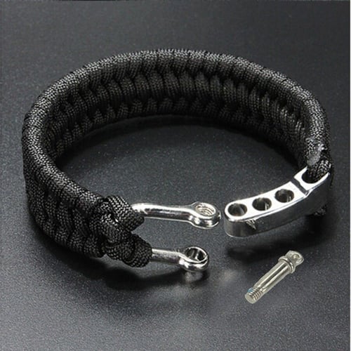 O Shape Shackle Outdoor Rope Bracelet Buckle Compass Outdoor Camping Hiking Tool 