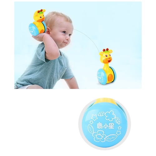 Baby Kids Rattles Tumbler Doll Bell Learning Education fun Toy for 0-12 Months