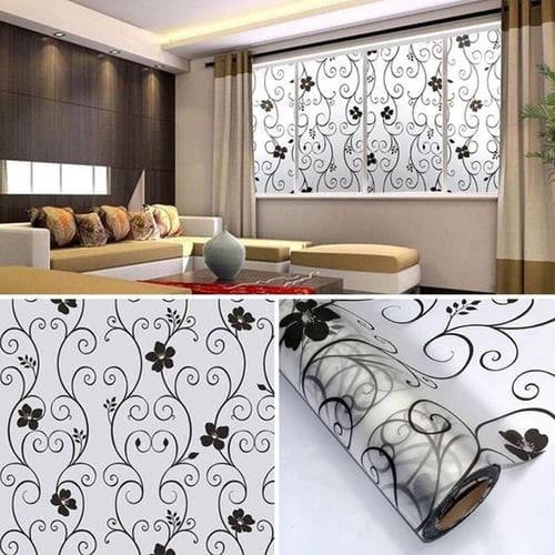 1* Roll Frosted Privacy Frost Home Bedroom Bathroom Glass Window Film Sticker 