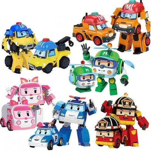 New Robocar Poli Transformation Robot Car Toys South Korea Thomas Kids ...