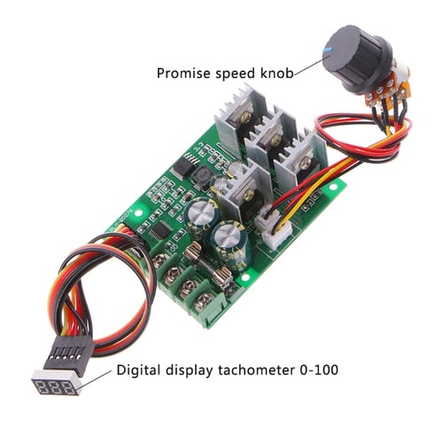 30A  PWM Motor Speed Controller Module Dimmer Current Regulator Display DC6-60V 