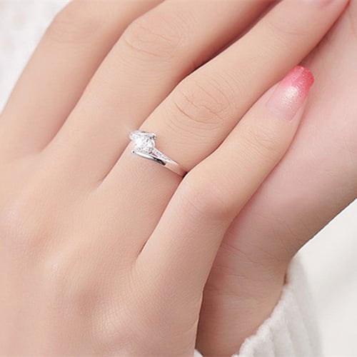 New Multi Sapphire  Birthstone 925 Silver Filled Wedding Bridal Ring Size 6-10 