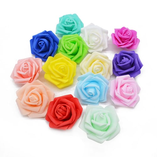Multi-color PE Foam Rose Wedding Decorative Artificial Flower Bridal Accessories 