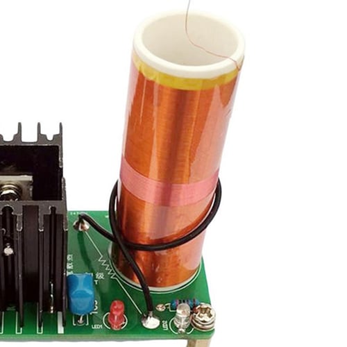 Mini Tesla Coil Plasma Speaker Electronic Kit 15W DIY Kits With Stainless Ball 