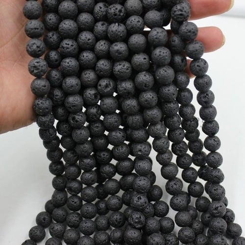 14mm Lava Rock Stone Round Beads For Jewelry Making Bracelet Gemstone Strand 15" 