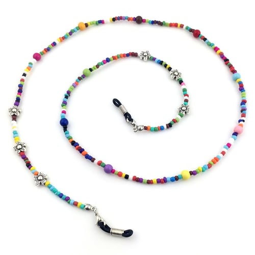 Beaded Eyeglass Spectacle Reading Glasses Chain Holder Neck Cord Necklace New 