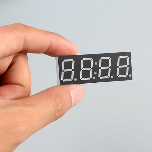 New 4 Bits Digital AT89C2051 Electronic Clock Produktion Suit Set DIY Kit 