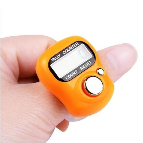 Mini Digital Finger Counter Clicker Counter Electronic Hand Tally Counting Ring 5 pcs Random Color Useful and Fashion