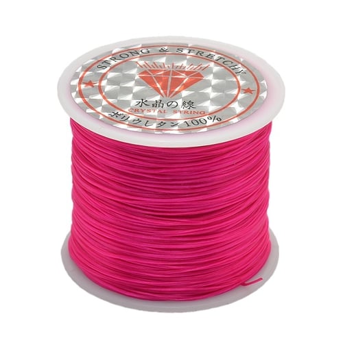 thread 0.6mm A roll of crystal clear elastic cord 0.8mm 1.0mm approx 10m 