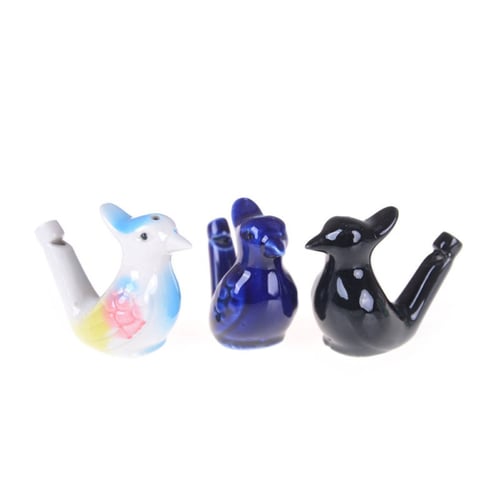 Popular Ceramic Bird Whistle Cardinal Vintage Style Water Warbler Novelty A pair 