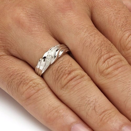 Size 5-12 Titanium Steel CZ Couple Rings Promise Engagement Jewelry Wedding Band